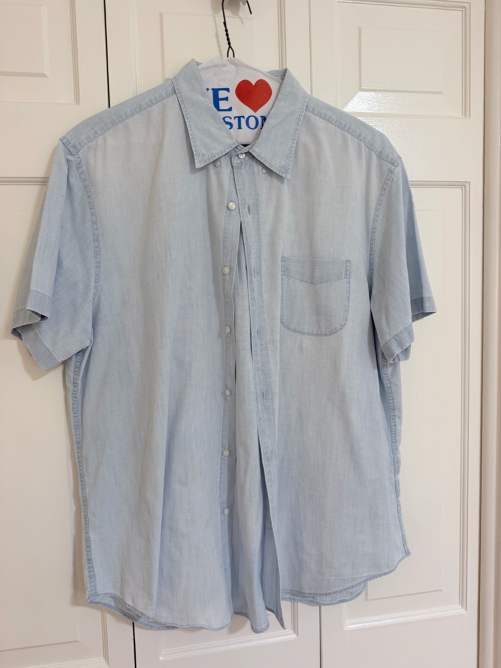 J. Crew Light Blue Short-Sleeve Button-Down Shirt